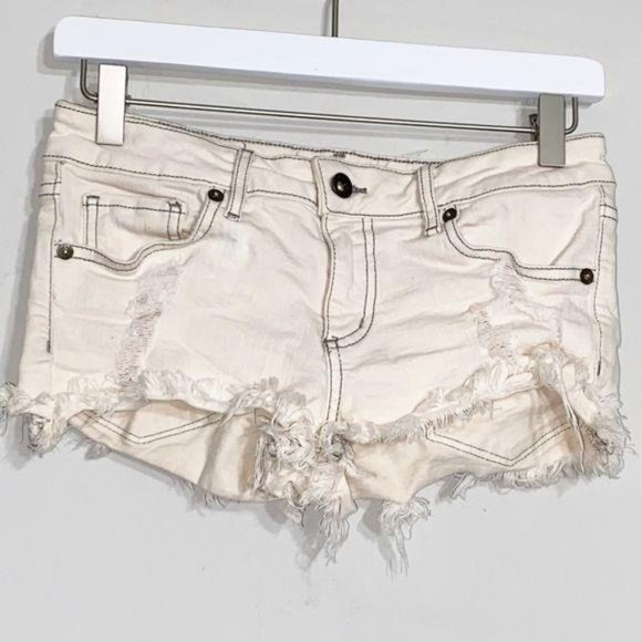 Bullhead Shortie Cut-off Stretch Shorts 5 - Picture 2 of 6